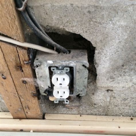 how to install electrical box to cinder block|electrical box for concrete block.